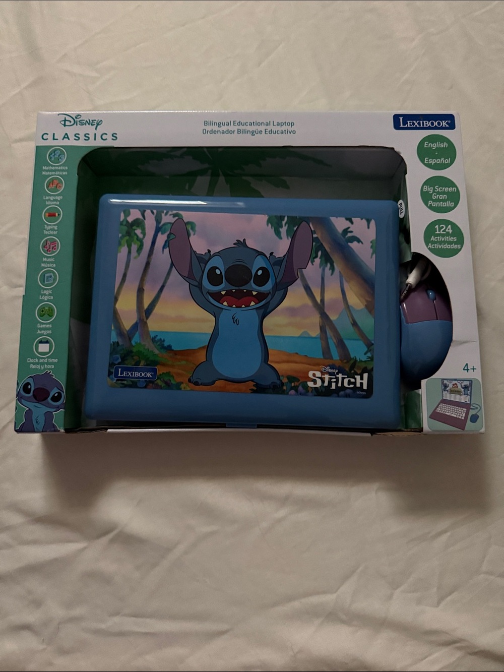 Disney Stitch Educational Tablet — Blue and Purple Accents